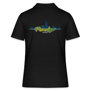 Jena Paradise - Frauen Polo Shirt - Schwarz - Hinten - Ailine (174cm)