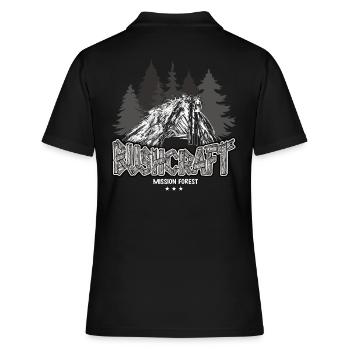Abri extérieur de survie Bushcraft Adventure - Polo Femme - noir - Dos - Ailine (174cm)