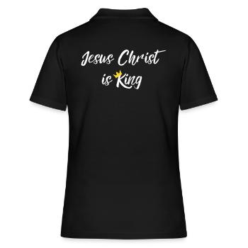 Jesus Christ gift idea - Women's Polo Shirt - black - Back - Ailine (174cm)