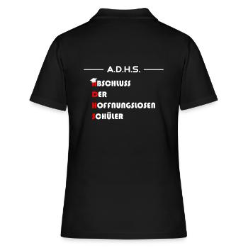 Abschluss der Hoffnungslosen Schüler - Frauen Polo Shirt - Schwarz - Hinten - Ailine (174cm)
