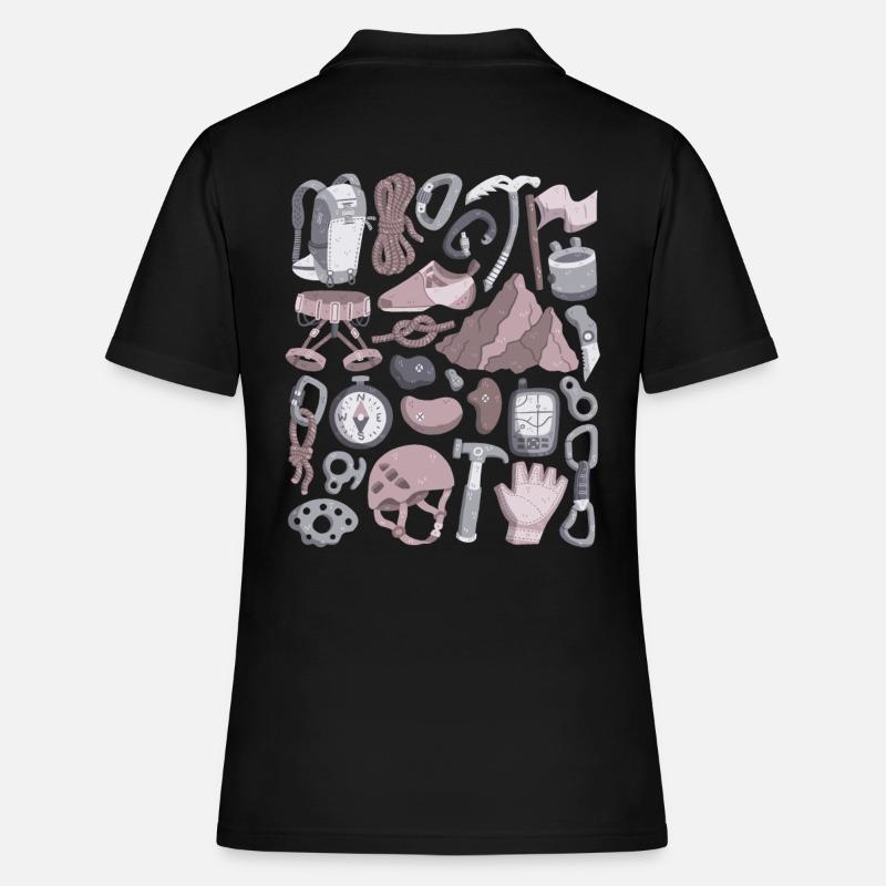 Escalade et alpinisme - Polo Femme - noir