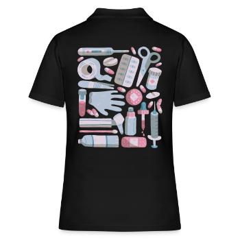 Trousse de premiers soins Doodles Trousse de premiers soins Médecine - Polo Femme - noir - Dos - Ailine (174cm)
