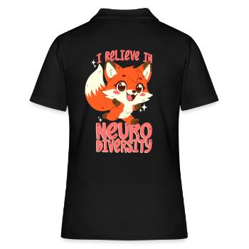 Neurodiversité - Polo Femme - noir - Dos - Ailine (174cm)