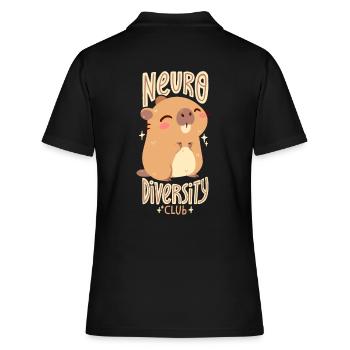 Club de la neurodiversité - Polo Femme - noir - Dos - Ailine (174cm)