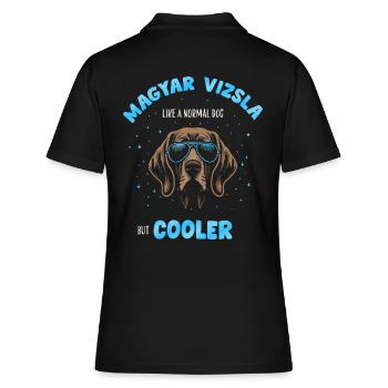 Magyar Vizsla - comme un chien normal mais turquoise plus frais - Polo Femme - noir - Dos - Ailine (174cm)