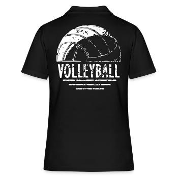 Volleyball Game Match 2reborn - Frauen Polo Shirt - Schwarz - Hinten - Ailine (174cm)