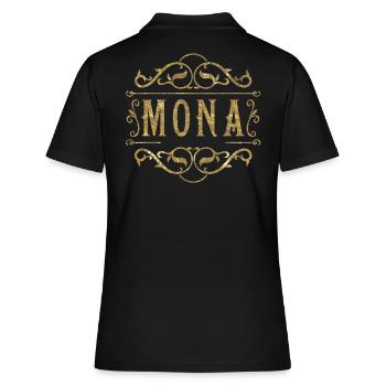 Mona or - Polo Femme - noir - Dos - Ailine (174cm)