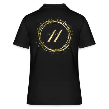 11 - Frauen Polo Shirt - Schwarz - Hinten - Ailine (174cm)