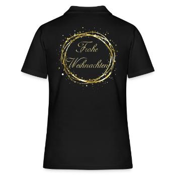 Joyeux Noël - Polo Femme - noir - Dos - Ailine (174cm)
