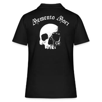 Memento Mori Crâne gothique - Polo Femme - noir - Dos - Ailine (174cm)