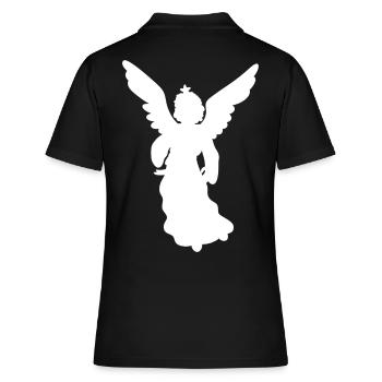 Ange Protecteur Ange Gardien Noël Noël - Polo Femme - noir - Dos - Ailine (174cm)