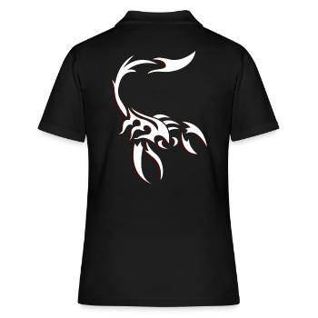 Tribal Scorpion - Polo Femme - noir - Dos - Ailine (174cm)