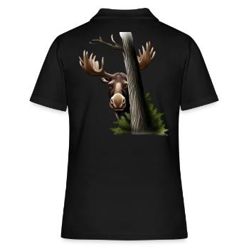 Cache-cache : Orignal - Polo Femme - noir - Dos - Ailine (174cm)