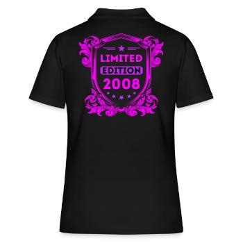 2008 - Frauen Polo Shirt - Schwarz - Hinten - Ailine (174cm)