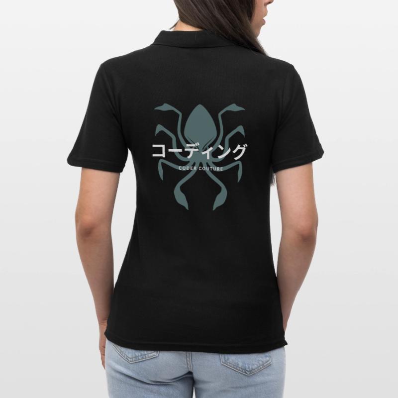 LUZILLION CODER COUTURE, CODE AND BUGS Frauen Polo Shirt