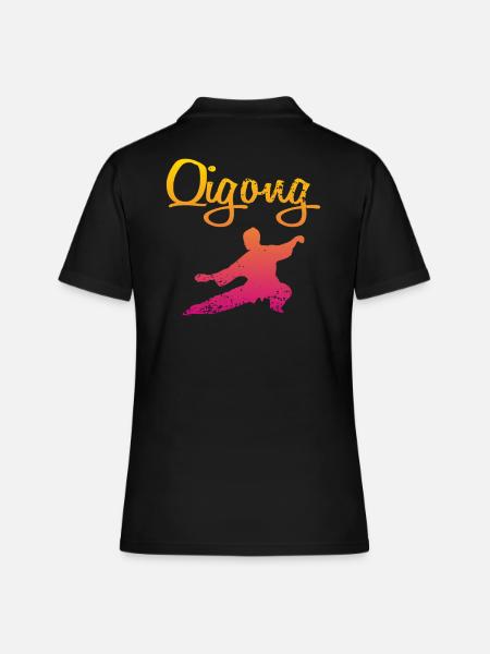 Qigong - Frauen Polo Shirt - Schwarz