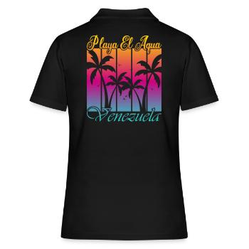 Playa El Aqua Venezuela - Polo Femme - noir - Dos - Ailine (174cm)