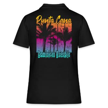 Punta Cana République dominicaine - Polo Femme - noir - Dos - Ailine (174cm)