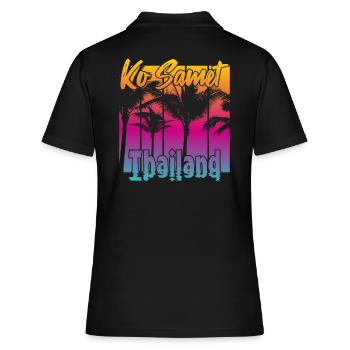 Ko Samet Thailand - Frauen Polo Shirt - Schwarz - Hinten - Ailine (174cm)