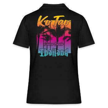 Ko Tao Sairee Beach Thaïlande - Polo Femme - noir - Dos - Ailine (174cm)
