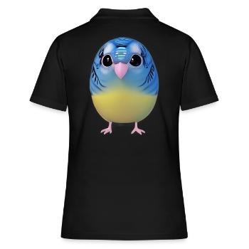 Vögel beobachten Vogel - Frauen Polo Shirt - Schwarz - Hinten - Ailine (174cm)