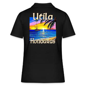 Utila Honduras - Polo Femme - noir - Dos - Ailine (174cm)