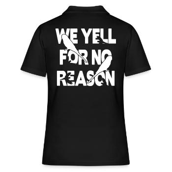 We Yell For No Reason - Budgie - Women's Polo Shirt - black - Back - Ailine (174cm)