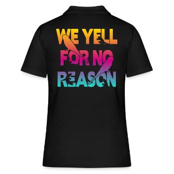We Yell For No Reason - Budgie - Women's Polo Shirt - black - Back - Ailine (174cm)