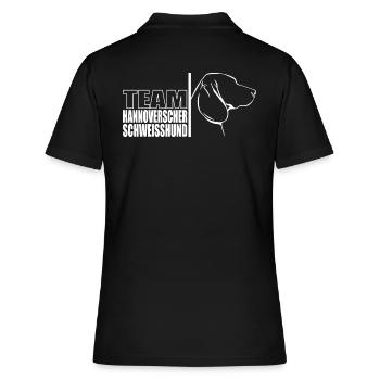 TEAM Hanovrien Scent Chien Chiens Wilsigns - Polo Femme - noir - Dos - Ailine (174cm)