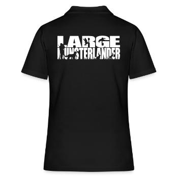 LARGE MUNSTERLANDER Jagdhunde Jagdhund Wilsigns - Frauen Polo Shirt - Schwarz - Hinten - Ailine (174cm)
