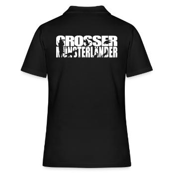 GROSSER MÜNSTERLÄNDER Jagdhund Jagdhunde Wilsigns - Frauen Polo Shirt - Schwarz - Hinten - Ailine (174cm)