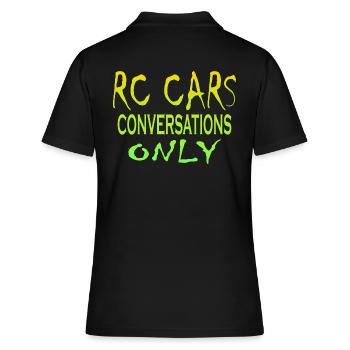 Conversations RC Cars uniquement - Polo Femme - noir - Dos - Ailine (174cm)