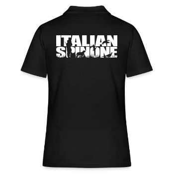 ITALIAN SPINONE Jagdhund Jagdhunde Wilsigns - Frauen Polo Shirt - Schwarz - Hinten - Ailine (174cm)