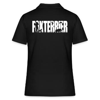 FOXTERRIER glatthaar Jagdhund Jagdhunde Wilsigns - Frauen Polo Shirt - Schwarz - Hinten - Ailine (174cm)