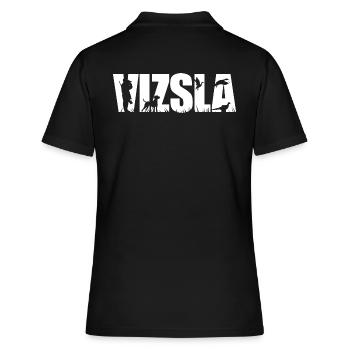 VIZSLA Jagdhund Jagdhunde Wilsigns - Frauen Polo Shirt - Schwarz - Hinten - Ailine (174cm)