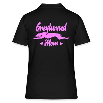 Maman Greyhound - Polo Femme - noir - Dos - Ailine (174cm)
