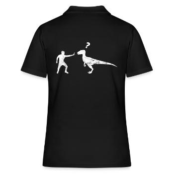 Dinosaures Velociraptor - Polo Femme - noir - Dos - Ailine (174cm)