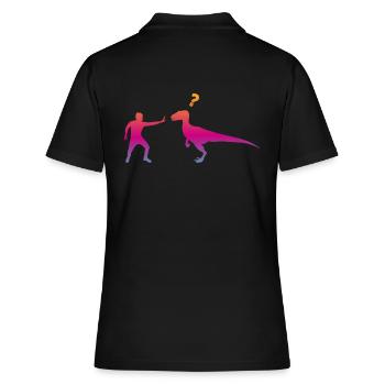 Dinosaures Velociraptor - Polo Femme - noir - Dos - Ailine (174cm)