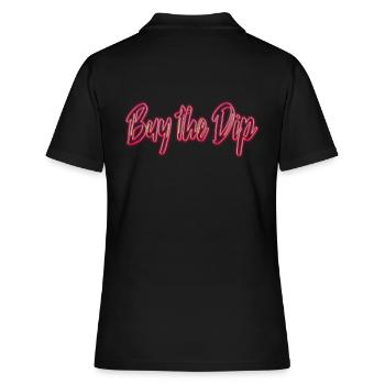 Buy The Dip - Frauen Polo Shirt - Schwarz - Hinten - Ailine (174cm)