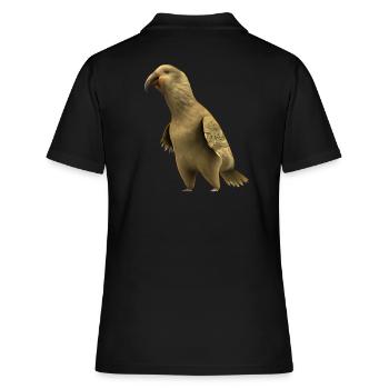Kakapo - Le perroquet nocturne - Polo Femme - noir - Dos - Ailine (174cm)