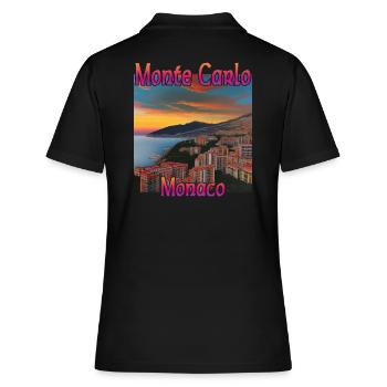 Monte Carlo Coucher de soleil - Polo Femme - noir - Dos - Ailine (174cm)