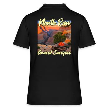 Coucher de soleil sur la rive nord du Grand Canyon - Polo Femme - noir - Dos - Ailine (174cm)