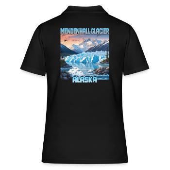 Glacier Mendenhall, Alaska - Polo Femme - noir - Dos - Ailine (174cm)