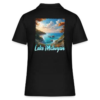 Lac Michigan - Polo Femme - noir - Dos - Ailine (174cm)