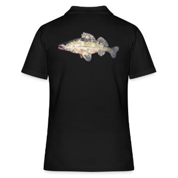 Polygone de poisson sandre - Polo Femme - noir - Dos - Ailine (174cm)
