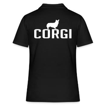 Corgi Race de chien Chiens Wilsigns - Polo Femme - noir - Dos - Ailine (174cm)