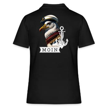 Mouette fraîche, capitaine Coast Sea Sea, disant Moin - Polo Femme - noir - Dos - Ailine (174cm)