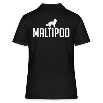 Maltipoo Race de chien Chiens Wilsigns - Polo Femme - noir - Dos - Ailine (174cm)