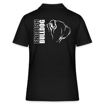 DEUTSCH BULLDOG Profil Chiens Chien Wilsigns - Polo Femme - noir - Dos - Ailine (174cm)