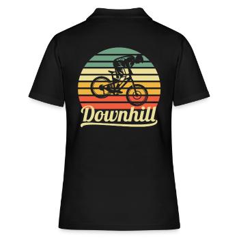 Downhill - Frauen Polo Shirt - Schwarz - Hinten - Ailine (174cm)